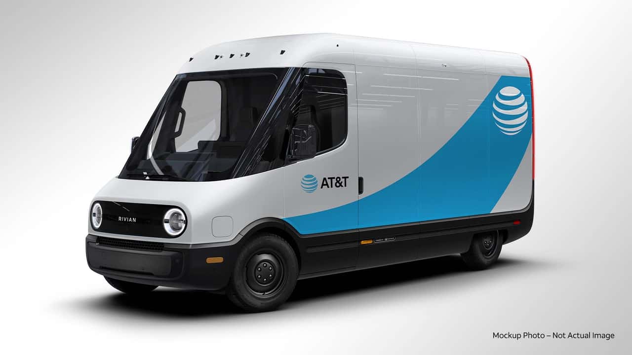 AT&T-branded Rivian Electric Commercial Van